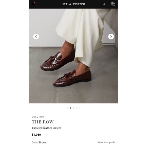 THE ROW Mens Tassel Calfskin Loafer Espresso - Picture 7 of 11